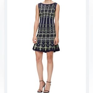 Herve Leger sleeveless fit & flare mini dress, XXS, like new.